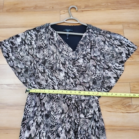 R&m Richards women dress animal print size 14W side zipper - Picture 13 of 15